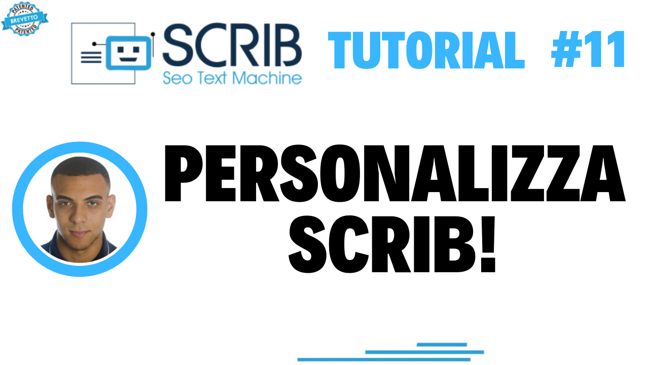 Video tutorial - personalizzazioni di SCRIB