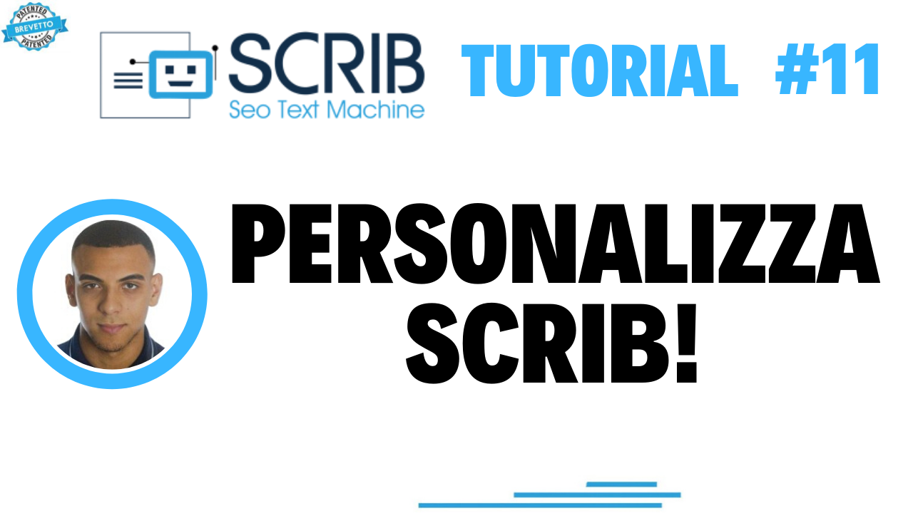 Video tutorial - Personalizzazioni di SCRIB