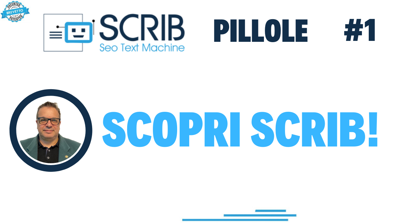 SCRIB - Seo Text Machine, un brevetto da conoscere