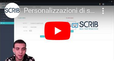 Video tutorial - personalizzazioni di scrib