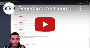 Video tutorial - generiamo testi con scrib